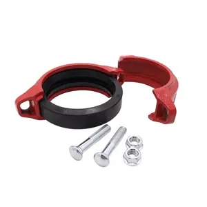Spot Goods In Stock Strong Throat Clamp Heavy Duty Galvanized Cast Iron High-Temperature Resistant Joint Clamp