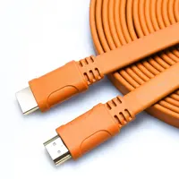 HDMI ความเร็วสูง Slim ที่มีสีสันแบน 4K HDMI Audio Video Cable