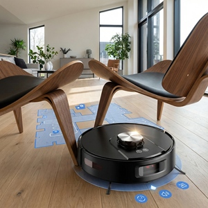 หุ่นยนต์ดูดฝุ่นอัจฉริยะพร้อมมอเตอร์แปรงปัดฝุ่น แรงดูด 3500PA ชาร์จอัตโนมัติ ควบคุมผ่านแอปพลิเคชัน สำหรับใช้งานกลางแจ้งและในโรงรถ - Product Image 4