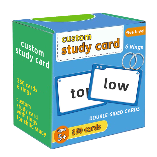 Senfutong Factory Educational Custom Flash Card for Child with Different Shape and Material Manufacture Card Game Printing