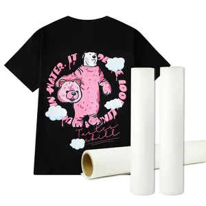 2024 doppelseitige mattierte DTF-Folie heißes Peeling Wärmeübertragungsschicht PET-Folie DTF 60 cm 100 m Abzüge für T-Shirts Kleidung