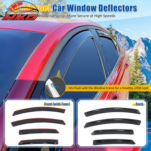 Déflecteurs de pluie en acrylique pour vitres de Ford Fusion 13-20, ensemble de 4 pièces - Product Image 2