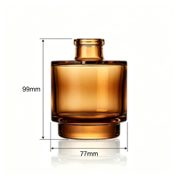 Bouteille diffuseur d'arômes décorative en verre vide, personnalisable avec logo, pour usage en laboratoire, avec bâtonnets en rotin