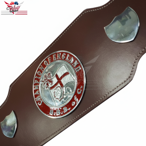 Championship of England b.b of C. Cinturón de cuero para campeonato de boxeo - Product Image 1
