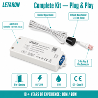 Interrupteur à capteur IR à détection de mouvement manuel DC12 24V 5000mA, plage de gradation 10-100%, 3 modes, pour éclairage LED d'armoire