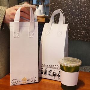 Sac isotherme personnalisé en non-tissé avec logo, en aluminium, étanche, pour café à emporter, repas, aliments, boissons, emballage à emporter - Product Image 1