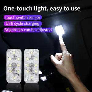 Klnt Fabriek Prijs Draadloze Led Lamp Auto Interieur Oplaadbare Led Touch Verlichting