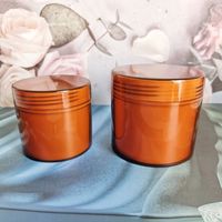 Pot vide en plastique PET double couche 50g/100g avec bouchon à vis, sérigraphié sur mesure, vente en gros, pour crème démaquillante
