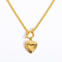 Vente en gros d'album photo spécial collier chandail chaîne ouvrir et fermer coeur pendentif collier personnalisé Photo mère cadeau accessoires