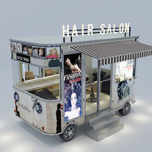Nouveauté 2025 Vente d'Usine Meilleure Vente Salon de Coiffure et Barbier Électrique Mobile Camion Fourgon Remorque Boutique - Product Image 3
