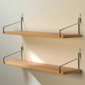 Estantes Flotantes de Madera de Olmo Rústico de 8 Pulgadas de Profundidad con Soportes Invisibles, Estantes de Exhibición Montados en la Pared para Sala de Estar y Baño - Product Image 5