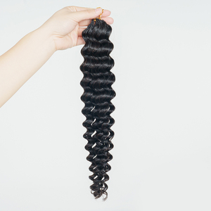 Cheveux en vrac pré-divisés pour tressage, extensions de cheveux humains Deep Wave pour tresses au crochet sans nœuds, 60 grammes/lot, tresses bohèmes invisibles - Product Image 6