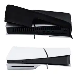 PS5 SLIM 프로텍터 슬림 디지털 에디션 디스크 방진 실리콘 게임 콘솔 먼지 커버 용 수평 보호 케이스 커버