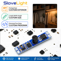 Sensor de Movimiento IR para Puerta DC12V/24V 8A 96W, Lámparas LED con Control de Atenuación, Escaneo de Corta Distancia, Indicador Inteligente Blanco Cálido