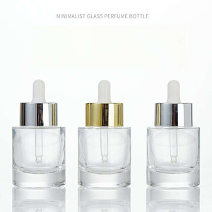 Flacon distributeur d'huile essentielle en verre transparent à fond épais, sérigraphié, à épaule plate, 15ml 20ml 30ml 40ml 50ml - Product Image 2