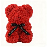 2026 Populaire en Premium Groothandel 25cm Schuim/PE Rozenbeer Inclusief Cadeauboxen voor Valentijnsdagcadeaus