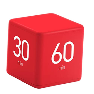 Temporizador Digital de Escritorio Pomodoro con Pantalla LED, Cubo Giratorio, Bloque Cuadrado, Temporizador de Cocina - Product Image 1