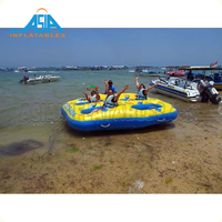 Bateau de Ski aquatique professionnel, matériel de sports aquatiques, bateau à donuts roulant gonflable remorquable pour équipement de jeu aquatique