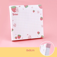 Bloc-notes personnalisé sur mesure, forme personnalisée, impression kawaii, bloc-notes mignon à imprimé de fruits, notes adhésives, bloc-notes personnalisé 3D