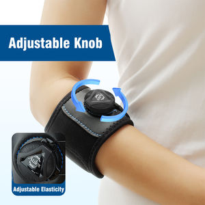 Dorepiyüksek kalite neopren nefes ayarlanabilir Ribb tenis dirsek kol <span class=keywords><strong>Brace</strong></span> spor koruma ile Epicondylitis için destek - Product Image 3