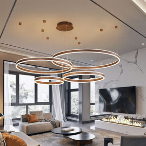 <span class=keywords><strong>Lampadario</strong></span> LED Moderno <span class=keywords><strong>a</strong></span> Soffitto di Alta Qualità con 4 Anelli Circolari Contemporanei per Interni - Product Image 4