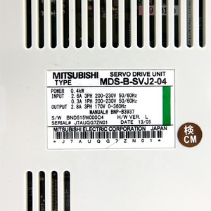 ระบบขับเคลื่อน MDS-B-SVJ2-04 ชุดขับเคลื่อนแกนหมุนซีรีส์ MDS-B กำลังขับสูง 15.0 กิโลวัตต์ สำหรับเครื่องจักรการพิมพ์ - Product Image 1