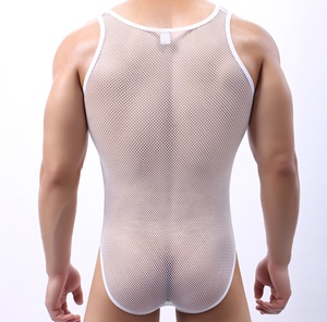 Grand filet sexy triangle creux une pièce shapewear <span class=keywords><strong>homme</strong></span> - Product Image 2
