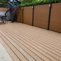 Clôture en lattes anti-escalade de haute qualité, imperméable, décorative, en WPC pour villa, piscine