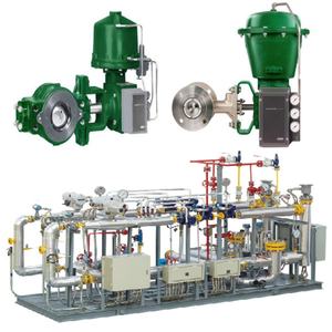 Bloc de commande de vanne avec vanne de régulation Fisher V250, actionneur pneumatique 1061 et positionneur de vanne 3610/3620J/3620JP - Product Image 6