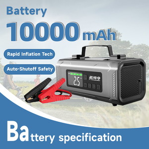 X1 OEM/ODM Démarreur de batterie portable 6-en-1 12V 1500A avec écran numérique, gonfleur de pneus et lampe intégrée - Product Image 3