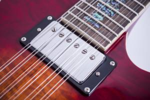 <span class=keywords><strong>Guitarra</strong></span> Eléctrica Semihueca de 12 Cuerdas, 22 Trastes, Cuerpo de Caoba - Product Image 4