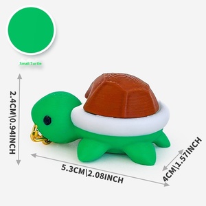 Jouet anti-stress imprimé en 3D en forme de tortue, bouton de décompression, jouet pour les doigts, vente chaude, porte-clés mignon de dessin animé - Product Image 6