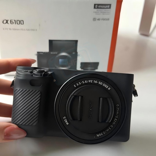 HFT Professional Alpha 6100 Mirrorless Camcorder 16-50mm Power Zoom Lens Kit APS-C Frame 4K Full HD Video SD Card Cheap