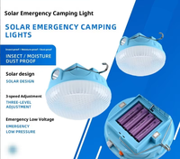 Lampe de camping solaire super lumineuse à double température de couleur, rechargeable 5V, grande capacité, pour extérieur, urgence et marché nocturne