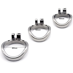 Dispositivo de Castidad de Metal con Anillo Curvo de 52 mm FRRK, Acero Inoxidable 304 para Jaula de Castidad - Product Image 1