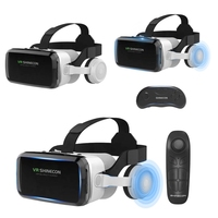 Casque de Réalité Virtuelle 3D VRSHINECON G04BS+B03 avec Poignée et Casque Bluetooth, Vente Chaude