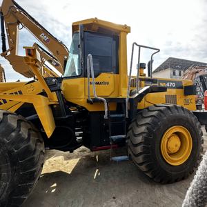 Chargeuse frontale Komatsu WA470 d'occasion bien entretenue, modèle 2022, moteur 75KW, faible nombre d'heures de fonctionnement, capacité 21640KG, en stock à vendre - Product Image 3