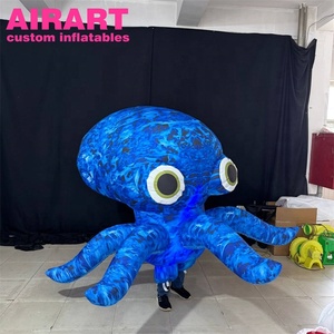 <span class=keywords><strong>Disfraz</strong></span> de <span class=keywords><strong>Pulpo</strong></span> Inflable Azul, <span class=keywords><strong>Disfraz</strong></span> de <span class=keywords><strong>Pulpo</strong></span> Inflable para Adultos con Ojos Grandes para Fiestas - Product Image 5