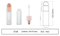 Emballage de tube de fond de teint de maquillage 20ml avec Top Ball Deco Petg comme conteneur