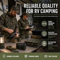 Tissu tactique imprimé en polyester-coton 235 g/m² camouflage Ripstop Spandex pour vêtements de travail, uniformes et pantalons de camping-car