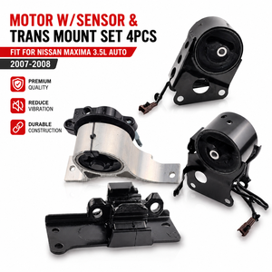 Juego Completo de 4 Soportes de Goma para Motor y Transmisión para Nissan Maxima 3.5L Auto 2007-2008, 11220-CA00A 113208J10A - Product Image 1