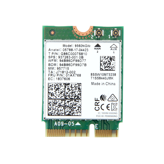 Dual Band Wireless-AC 9260NGW 9260AC Dual Band 802.11ac 1730Mbps NGFF WiFi Adapter+ BT5.0 WLAN Network Card