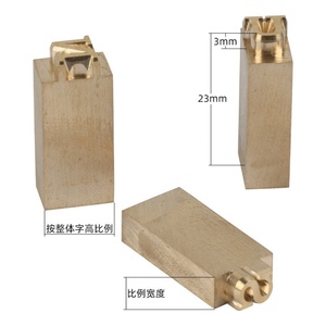 Letras Flexibles Tipo T para Estampado en Caliente, Molde de Grabado CNC, Personalización RCIDOS, Números/Alfabeto/Caracteres Hebreos de Latón - Product Image 2