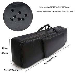 Échantillon gratuit Sac de transport pour clavier de piano 88 touches Bretelles de sac à dos réglables et portables (NE CONVIENT PAS À TOUS LES CLAVIERS 88 TOUCHES) 52 X 12 X 6 pouces - Product Image 4