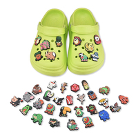 Breloques fantaisie en PVC pour chaussures, motifs animaux de dessin animé, série Montagne et Mer, pour décorations de sabots et sandales, vente en gros