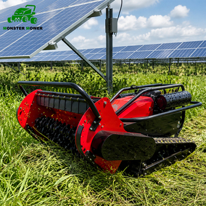 Tondeuse à gazon diesel sur chenilles, largeur de coupe 800mm 1000mm, machine de coupe d'herbe robotisée à fléaux, vente chaude - Product Image 1