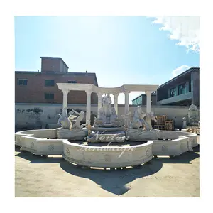 工厂定制室外花园广场装饰石水喷泉大型大理石最佳许愿池