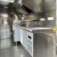 Camion de vente de café et de glaces, café mobile, snack-bar, stand de jus, chariot de restauration mobile, remorque alimentaire mobile