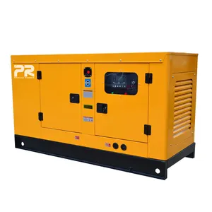 3 faz 15 KVA 12 KW sessiz dizel jeneratör otomatik başlangıç ile 110V/400V anma gerilimi 1500RPM römork tipi açık çerçeve