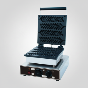 Kitchbox Industrial Comercial Acero inoxidable Antiadherente Petardo Stick Waffle Maker 1.750W - Product Image 1